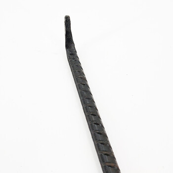 海斯迪克 HK-623 井盖拉勾 开下水道物业T型钢筋钩子拉杆 卷帘门拉钩挂钩拉货钩 加粗尖口45cm-带胶套