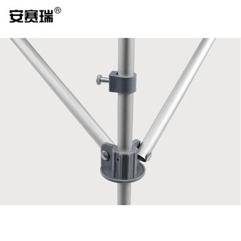 安赛瑞 促销台 铝合金促销展示柜台 40×70×180CM 便携拉网折叠桌咨询台超市宣传架宣传试吃台 仅架子23771