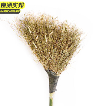 京洲实邦 黑皮竹扫把10把装 手工竹扫帚竹笤帚物业大扫把环卫JZSB-9291