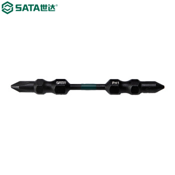 世达（SATA）59801 10件套6.3MM系列65MM长抗冲击双头旋具头 #1/#1