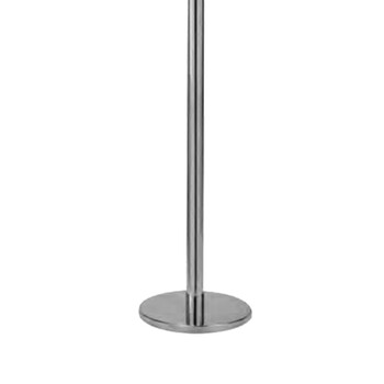 南 LG-P1 美式直纹圆头栏杆座 镜钢 挂绳栏杆座插牌 栏杆牌框银行隔离带警戒线围栏护栏排队栏