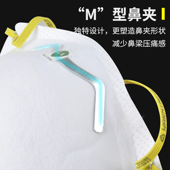 3M 8511 N95非油性颗粒物防护口罩 带呼吸阀（头带式）雾霾口罩 10只装 定做
