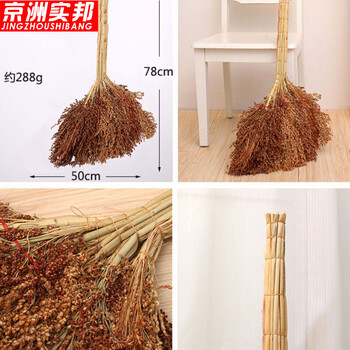 京洲实邦【两把棕扫把鬃毛扫把】手工清洁鬓毛扫把ZJ-0252