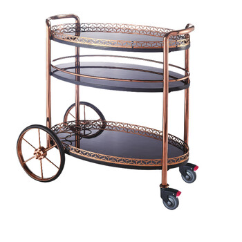 南 C-93 南方酒水车 玫瑰金 酒水服务车茶水饮料车酒店手推车