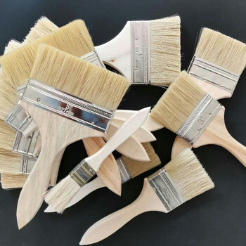 感力 毛刷高档加厚油漆刷木柄鬃刷除尘清洁涂装油漆刷加厚1寸（175*24mm)