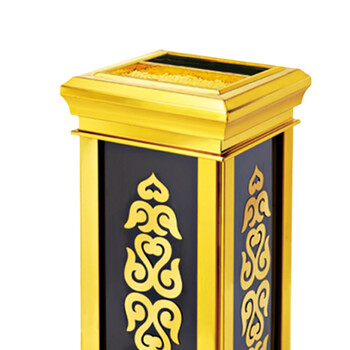 南 GPX-8C 皇家座地南方烟灰桶 镜金 商场垃圾桶 酒店落地烟灰桶立式果皮桶商场垃圾筒 