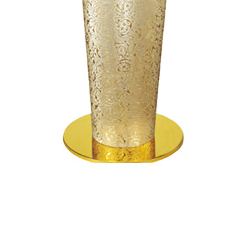 南 GPX-33AB 宝鼎座地烟灰桶 金卷叶花皮纹 商场垃圾桶 酒店落地烟灰桶立式果皮桶商场垃圾筒