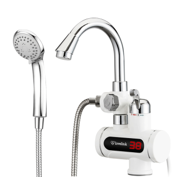 热恋（LoveLink）电热水龙头 淋浴款洗澡款 中弯下进水 即热式电热水器FDL-H3X3