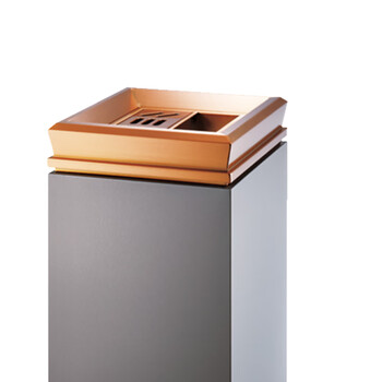南 GPX-7K 南方座地烟灰桶 黑金 办公楼立式座地烟灰桶户外垃圾箱大厅大堂电梯口烟灰桶
