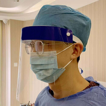 谋福CNMF【顺丰：4个起】 隔离面罩防护面屏透明防护面罩一性面罩海绵面罩防泼溅面屏（高等级）620L