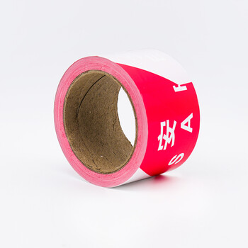 鸣固 一次性警戒线 1卷100米安全隔离警示线 交通工程警告分隔带警戒线 红白注意安全