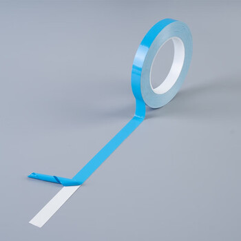 联嘉 蓝膜双面高粘导热胶带 高粘绝缘玻纤导热胶带 5mm×25m×0.2mm 20卷