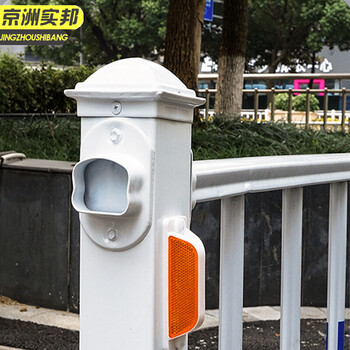 京洲实邦 加厚款0.6米高*3米长 道路围栏隔离栏户外镀锌钢栅栏防撞栏杆JZSB-9338B