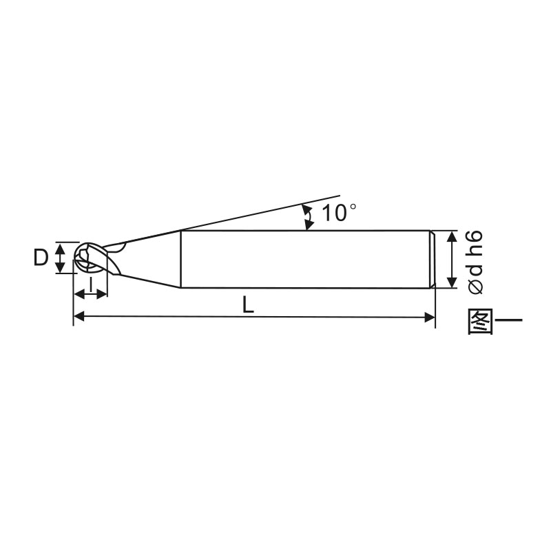 刃天行立铣刀PGMB20300-050S06通用加工2刃 球头铣刀 订制品
