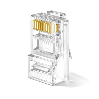 ABLEMEN 水晶头 100个/盒 RJ45网线8P8C网线头 FTP铜壳