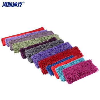 海斯迪克 尘推平板拖把排拖 60CM换洗布颜色随机 办公室家政工厂车间商场保洁吸水去污可拆卸 (1个装) HKW-70