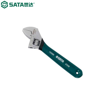 世达（SATA）47254 沾塑欧式活动扳手18"