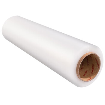 得力（deli）缠绕膜 拉伸膜 保鲜膜 PE膜 托盘膜 防尘膜 包装膜 打包膜 pe拉伸膜 4卷/箱【50cm×320m×20μ】