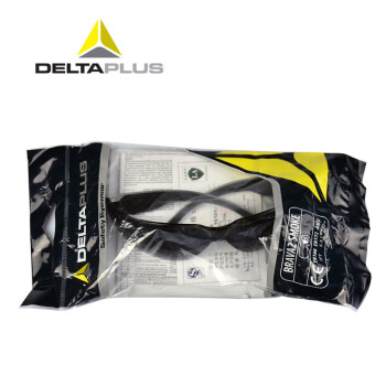 代尔塔（Deltaplus）101118 防护眼镜 防冲击 防刮擦 全贴面弧形整片式舒适型 1付