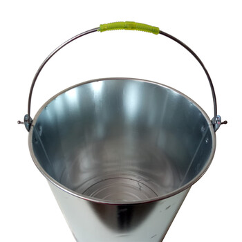 金诗洛 KSL175 加厚铁皮水桶【10个装】白铁桶提水桶多功能手提桶清洁桶 消防桶10L