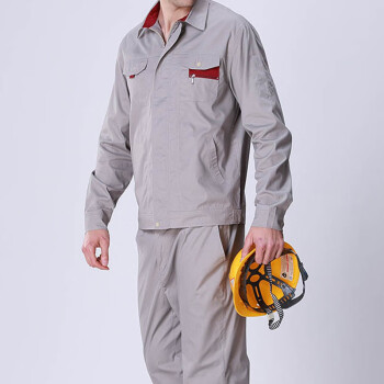 江燕 夏季薄款工作服 短袖/长袖套装 男女耐磨劳保服 JY-16113套装