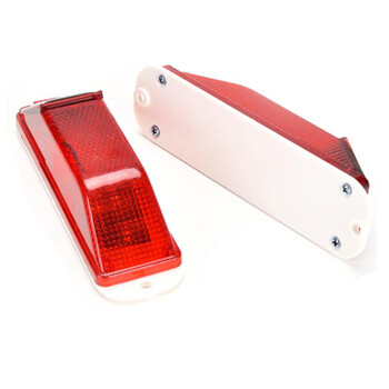 海斯迪克 gnjz-1065 太阳能安全警示闪烁灯 信号灯led 24V轮廓标立柱黄色爆闪灯 红色