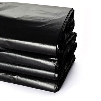 冰禹 BYlf-607 加厚垃圾袋 手提式垃圾袋 一次性塑料袋 30*50cm 50只/卷*2卷 背心款