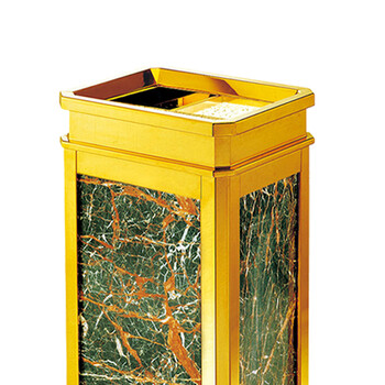 南 GPX-16A 扁水晶 南方座地烟灰桶 镜金 办公楼立式座地烟灰桶户外垃圾箱大厅大堂电梯口烟灰桶