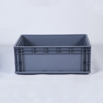金兽物流箱外径:605*400*230mm塑料物流箱车间收纳箱GC1066加厚灰色