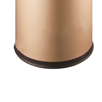 南 SF12-Y01 南方圆形房间桶  香槟金 防指纹厨房垃圾桶酒店宾馆客房不锈钢垃圾桶果皮桶商用桶 12升