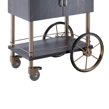 南 C-25 皇家酒车 玫瑰金 酒店餐厅送餐车茶水车点心蛋糕车置物架