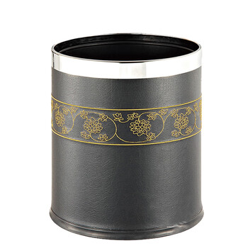 南 GPX-45G 南方多层圆形烤漆垃圾桶 镜钢圈 商用酒店宾馆客房不锈钢垃圾桶 果皮桶 房间桶