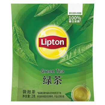立顿（Lipton）绿茶安徽黄山160g 送礼独立袋泡双囊茶包办公室下午茶2g*80包