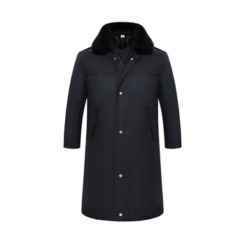 星工（XINGGONG）冬季保安大衣 加厚长款防风防寒多功能劳保棉衣门卫执勤棉服 加厚款190码