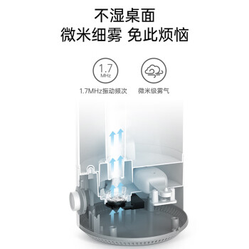 奥克斯（AUX）空气加湿器卧室婴儿办公室家用上加水大容量加湿