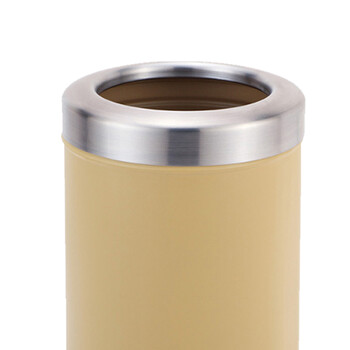 南 GPX-205D 房间垃圾桶  杏色 不锈钢垃圾桶 客厅卫生间 商用垃圾桶 酒店客房桶