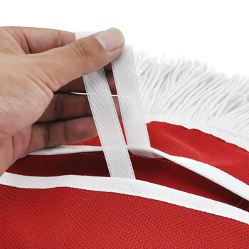 益美得 加厚棉线拖布大号尘推拖把替换布配件 红色100cm拖布