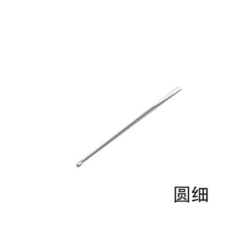 亚速旺（AS ONE） 6-524-02 不锈钢微量药勺 180mm 圆细 (1支)