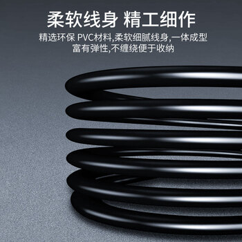 晶华 HDMI线2.0版  4K高清3D 电脑笔记本机顶盒连接电视显示器投影仪视频线 工程级 黑色1.5米 H425E