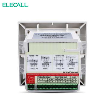 伊莱科(ELECALL)数显三相电流电压频率组合表ELE-3UIF25/35五排数字显示 白色 AC400/5A/450V/50Hz 7 