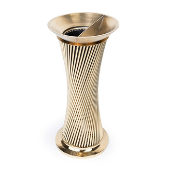 舒蔻酒店垃圾桶烟灰缸不锈钢大堂立式室外宾馆时尚带内桶走廊带烟灰缸商场果皮桶箱电梯口垃圾桶钛金