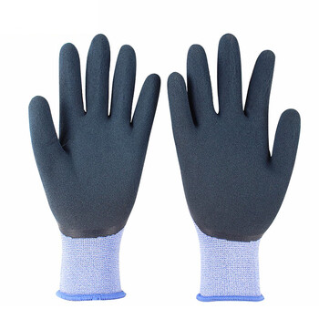 登升 559握得牢浸塑纱线手套 涤纶乳胶浸胶舒适透气防滑耐磨胶手套 定做 12双/打