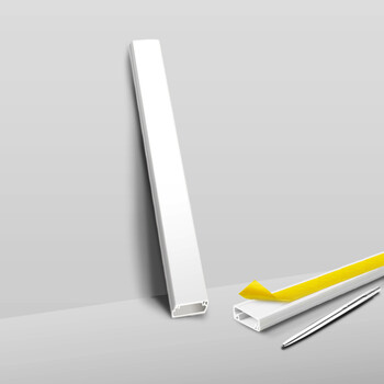 百舸 PVC线槽 带胶明装方形阻燃布线槽走线槽 塑料线槽\PVC 30×15 白色 1米/根 5根装 背胶颜色红蓝随机发