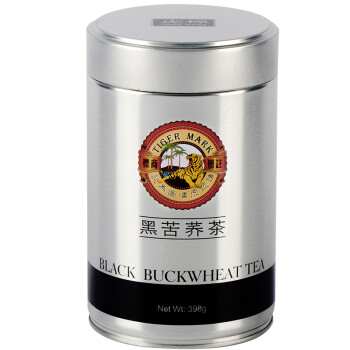 中国香港品牌 虎标 茶叶 养生茶 经典黑苦荞茶 全胚芽全颗粒 荞麦茶 398g/罐