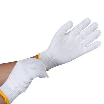 SAFEMAN君御GN600 十针尼龙线手套 600克（黄边）*1袋 12副/袋 白色 均码
