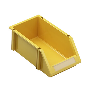 知旦600144组合式零件盒 180*120*80mm工具收纳盒元件盒H1黄色