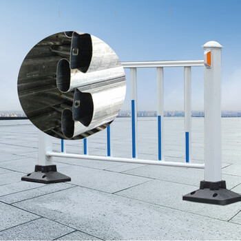 启功 城市道路护栏公路隔离栏杆马路防撞活动护栏