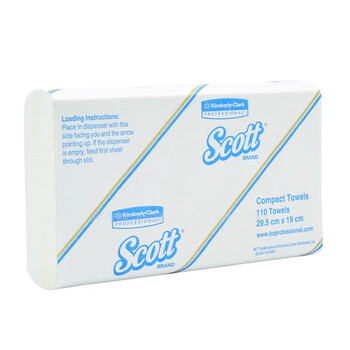 Kimberly-Clark 金佰利 58550 擦手纸 SCOTT纤巧6折式擦手纸 定做 5包（110张/包）