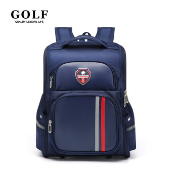 高尔夫golf小学生书包高颜值英伦防泼水书包多功能一体式开合设计双肩