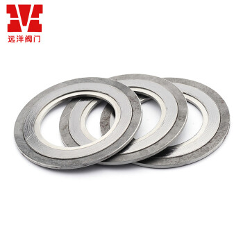M 江苏远洋阀门 内外环 金属缠绕垫片 PN16/25 DN150 RF10片装 外环CS+304/石墨+内环304